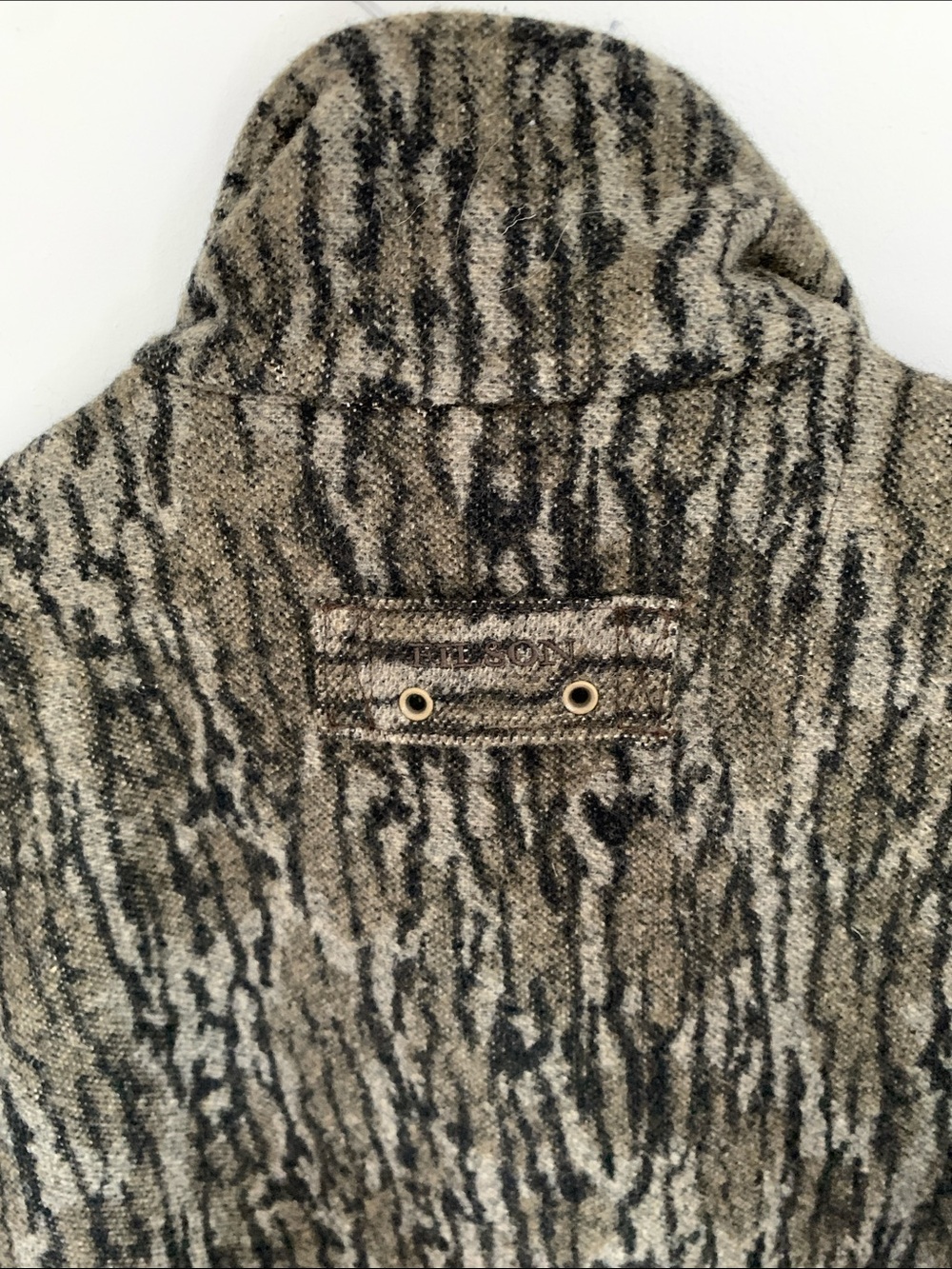 Limited Edition Filson Mossy Oak Milled Camo Wool Field Jacket - Green/Brown - Picture 7 of 12